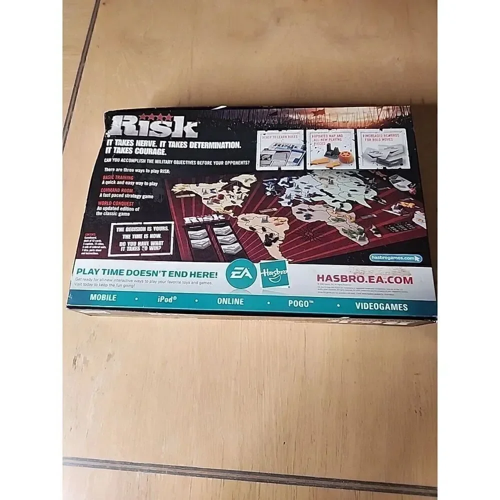 RISK 2008 Board Game Updated Hasbro 100% Complete